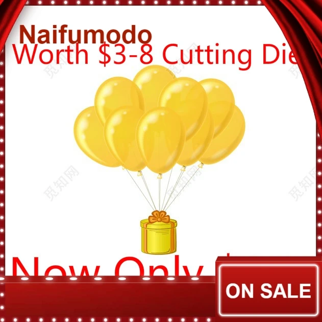 

Naifumodo Worth $3-$8 Hot Selling Cutting Dies Diecuts Metal Dies Stencil Embossing Lucky Bag