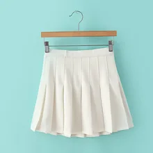 Яркие цвета, юбка с высокой талией, женские мини-юбки, сексуальная трапециевидная юбка, женские летние юбки, школьная форма