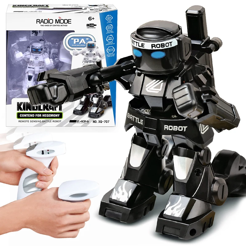 777-615 Battle RC Robot 2.4G Body Sense Control Flexible Movement Robot Sound and light Remote Control Toys Model for Kids Gifts