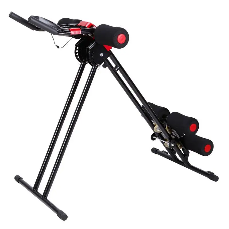 

Straight Linear Type Powerful Private Fitness Club Abdomen Exerciser Black Red Good Quality Useful Equipment