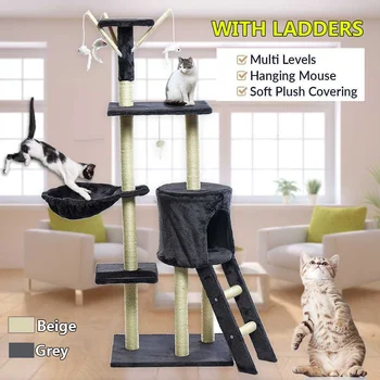Tree Scratcher Pole Gym House Furniture