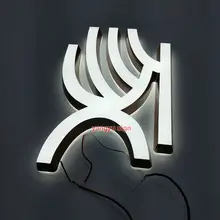 Пользовательские светодиодные акриловые мини буквы 3D логотип крытый свет буквы знак