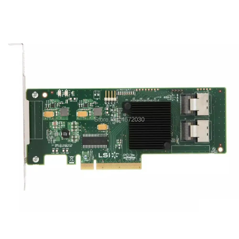 Адаптер Broadcom Avago LSI SAS 9211-8i для шины хоста 6 ГБ/сек. Sata Sas X8 полоса Pci Express 2,0 Lsi Mega Raid контроллер карты