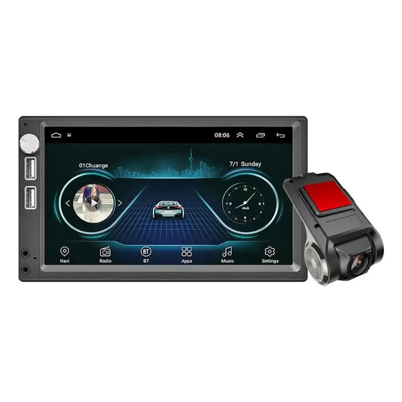 

VODOOL A5 GPS Car Rearview Camera + Anytek X28 Car DVR Camera WiFi G-sensor Dashcam MP5 Player FM Radio Universal Head Navigator