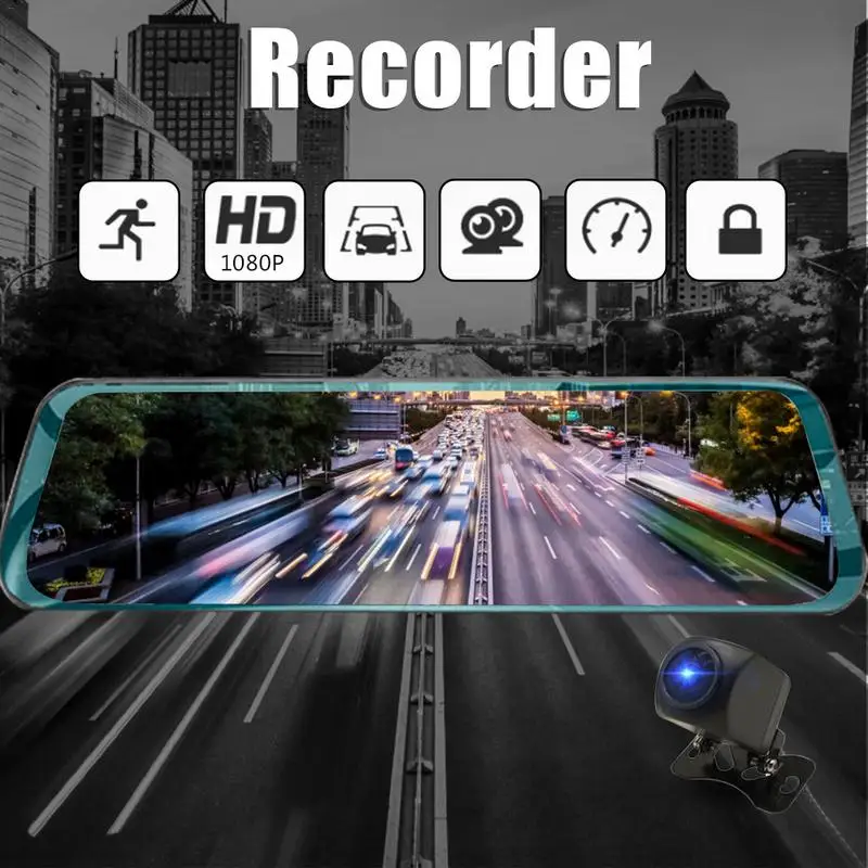 

Car 360 Streaming Media Rearview Mirror Driving Recorder 1080 Car Dvr Hd Reversing Image
