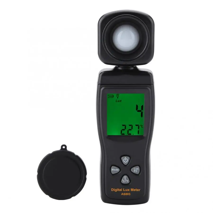 

SMART SENSOR AS803 Mini LCD Display Digital Luxmeter Light Meter -10-50 degree Luminometer Photometer Luminance Testing tester