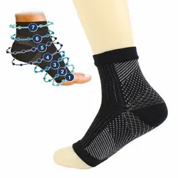 1 пара Antifatigue мужские Компрессионные носки путешествия Анти-усталость для женщин мужчин чудо-медь стопы лодыжки защиты носки для девочек