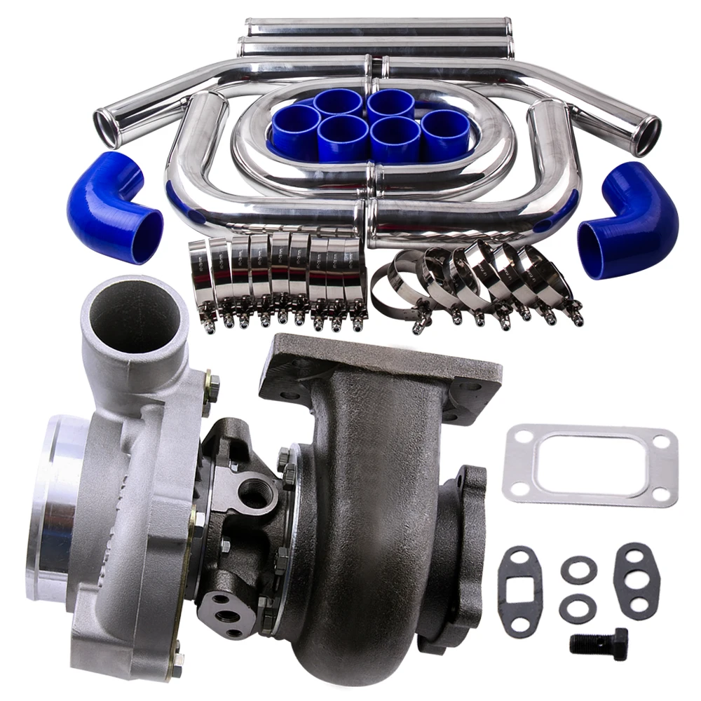 

GT30 GT3076 GT3037 Turbohcarger + Intercooler Turbo Piping pipe Kit 18'' Length