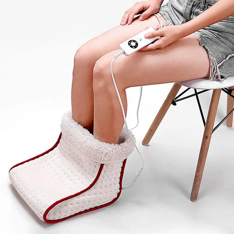 EU/US/UK Electric Heated Foot Warmer Heater Massager Warming Pad High