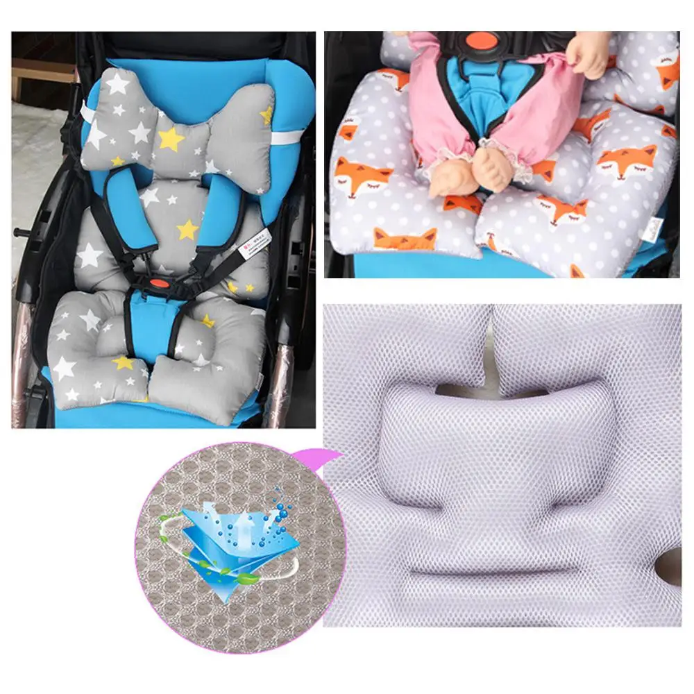 Günstige Dropshipping Sitzsack Baby Stuhl Auto Seat Insert Umkehrbar Kopf Kissen Kinderwagen Pad Autositz Neck Unterstützung Kinder Sofa Kissen