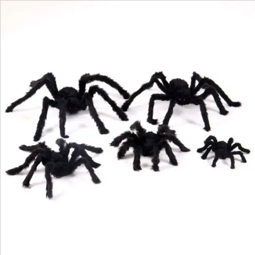 Гигантский пушистый Тарантул паук Хэллоуин реквизит украшение PROP POSEABLE нарядное платье