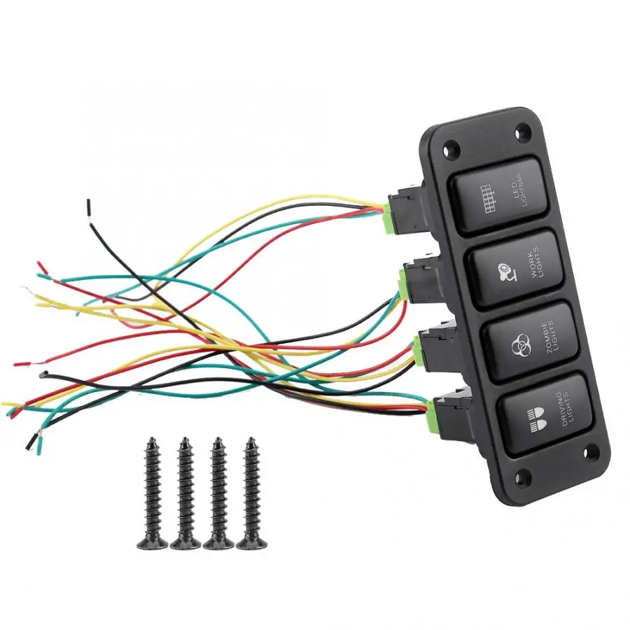 

4 Switch Panel Driving Light Blu-ray Switch Push Button for Toyota Hailax Cool Road VIGO Automotive professional spare parts