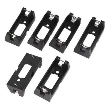 

6 pieces Open Frame Dry Cell Battery holder, 2 Needles, for 1 x 3 V CR123A rechargeable battery