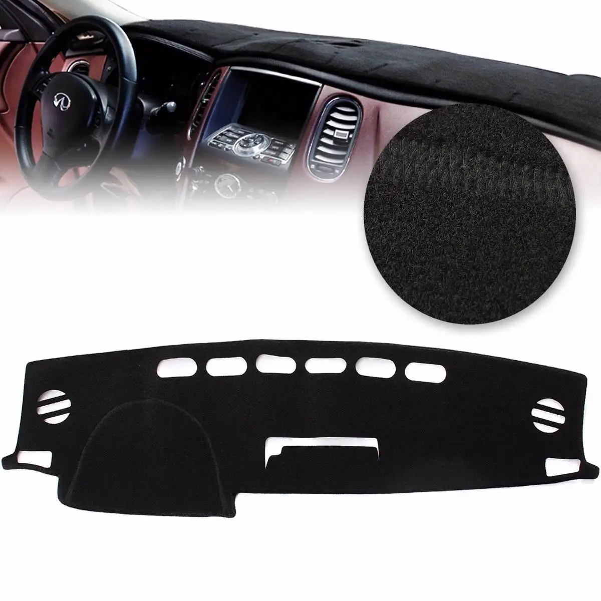 For TOYOTA RAV4 2013 2014 2015 Inner Auto Dashboard Cover Dashmat Dash