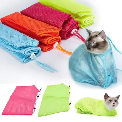 

Pet Cat Grooming Restraint Bag Nails Cutting Washing Bathing Scratching Protector Mesh Portable Pet Products