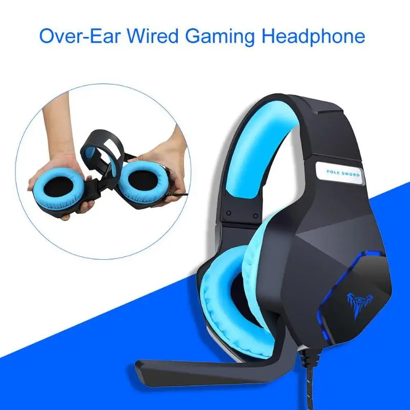 ALLOYSEED Game Pads use G600 Gaming Headsets Headphones with Light Mic Stereo Deep Bass Earphones Audio Video Accessories