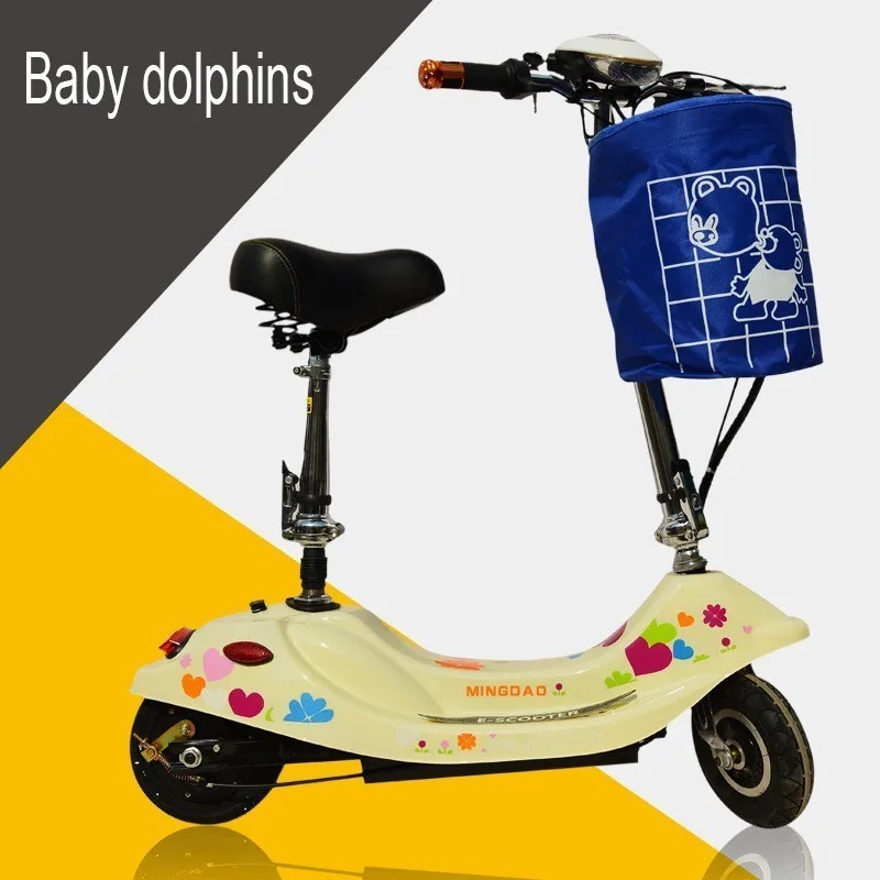 Electric Vehicle Maɺm Two Round A Storage Battery Car Adult Step By Small Dolphin Power Skate | Спорт и развлечения