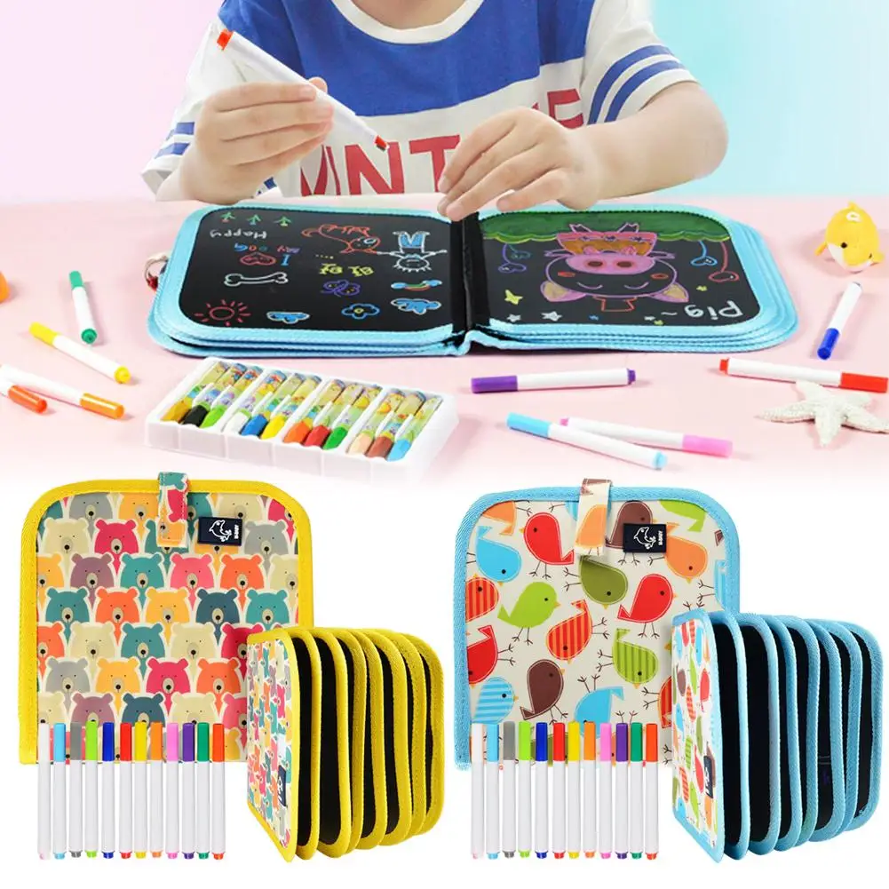 

Drawing Board Small Portable Graffiti Blackboard Multifunctional Painting Handwriting Erasable Household For Children
