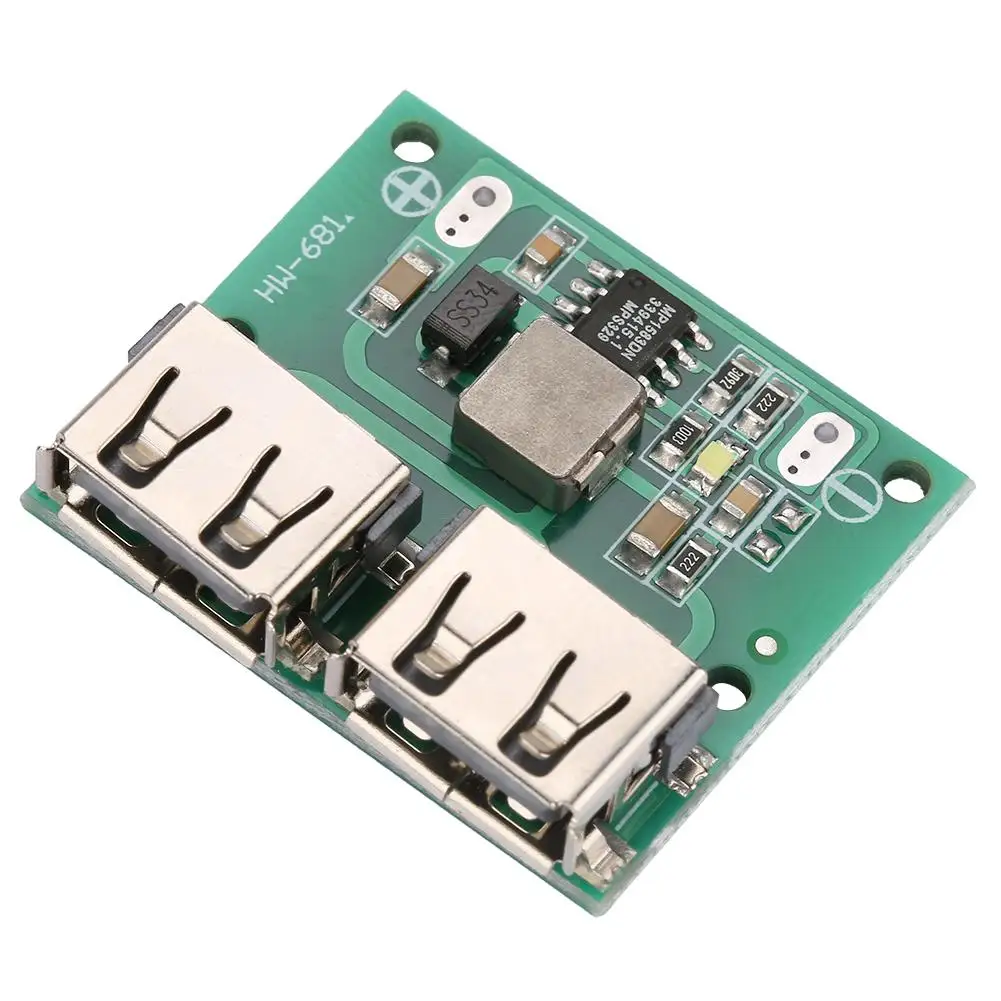 Двойной USB-выход 9 В/12 В/24 В до 5 3 А понижающий модуль зарядного устройства |
