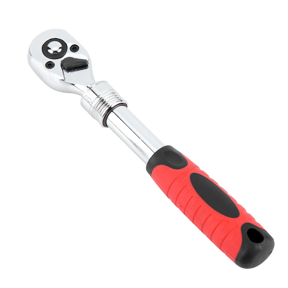 

72 Teeth Ratchet Wrench Socket Telescopic Quick Wrench Hardware Tools Repair Tool 1/4 inch Chrome Vanadium Steel
