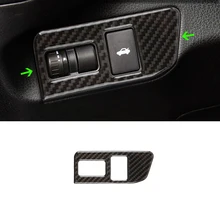 Per Toyota 86 Subaru BRZ 2013 2014 2015 2016 2017 CON GUIDA A SINISTRA In Fibra di Carbonio Posteriore Tronco Tasto di Interruttore Cornici di Copertura Trim