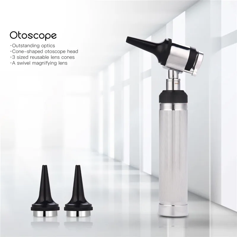 

Professional Otoscope Set Magnifying Len Diagnostic Ear Cleaner Set Medical Diagnosis Otoscope for Ear Care Examination LED Bulb