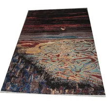 Вязаный шерстяной коврик ручной работы Вязание Европейская роскошь, чистая шерсть гостиная спальня абстрактный художественный стиль ковер 6,5 'x9. 5' gc180mor01yg28