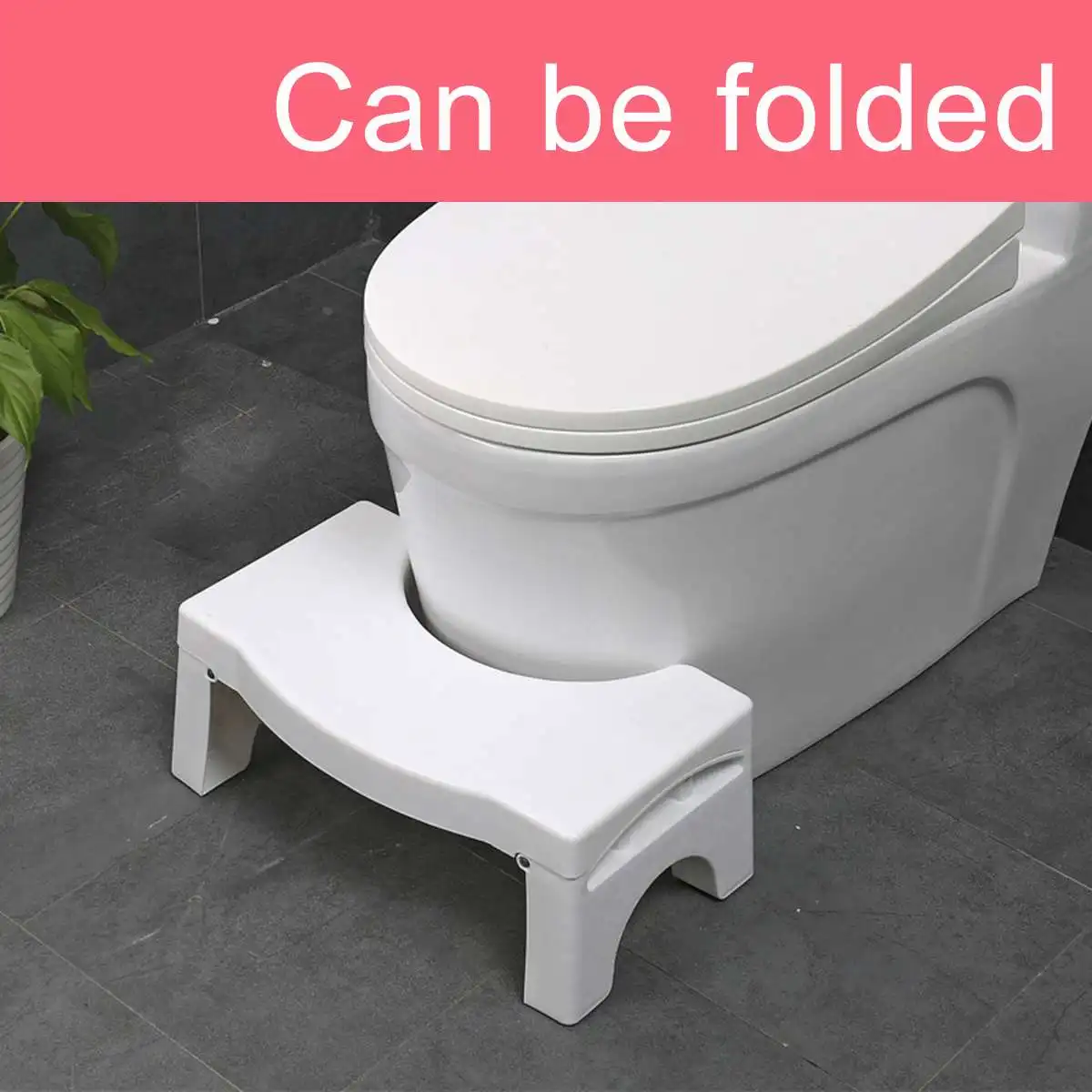 

Plastic Round Toilet Foot Stool Home Crouch Hole Bench Tool Elderly Constipation Assistant Bathroom Potty Step Foot Stool