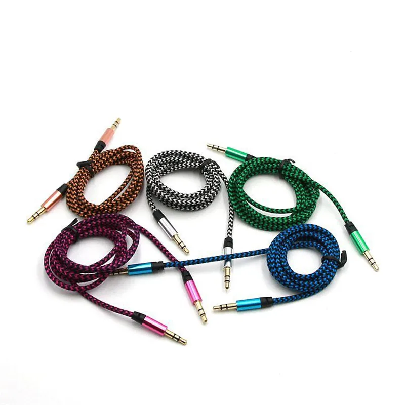

2019 1M 3.5mm Stereo Car AUX Auxiliary Cord Jack Audio Cable Male To Male For Mobile Phone MP3 Music Player Dropshipping