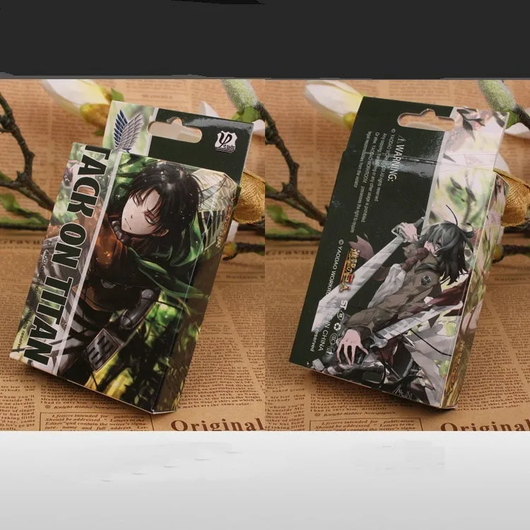 Anime Attack On Titan Cosplay Playing Cards Gifts Deck Poker Set Cards With Box Gift Collection