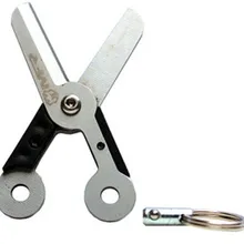 Гаджет раза цепи кольцо открытый мини ножничный резак ключ Весна Набор для кэмпинга multi шестерни инструмент edc туристический поход карман с защелкой брелок