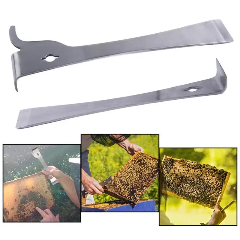 

Bee Cutter Stainless Steel Thumb Flat Type Bee Honing Scraper Multifunctional European Style Premium Bee Tool Supplies