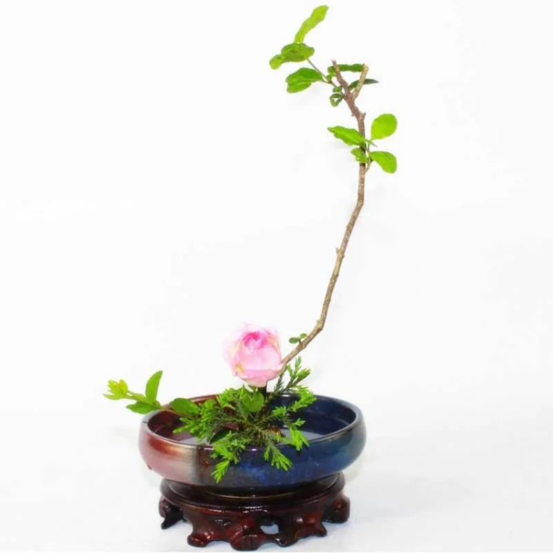 Классическая грубая керамическая ваза Ikebana гидропонный цветочный горшок