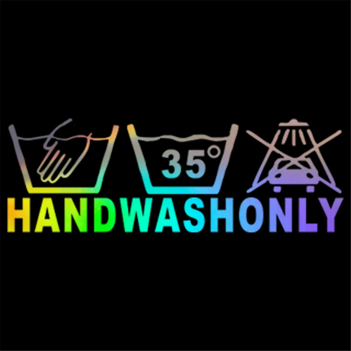 Hand Wash Only Warning Sticker Auto Car Window Door Wall Removable Vinyl Decal | Автомобили и мотоциклы