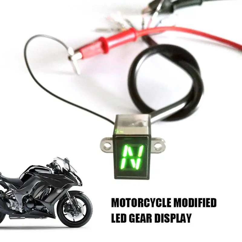 

Motorcycle Gear Position Display Waterproof LED Modification Universal Highlight Double Color N-6 File