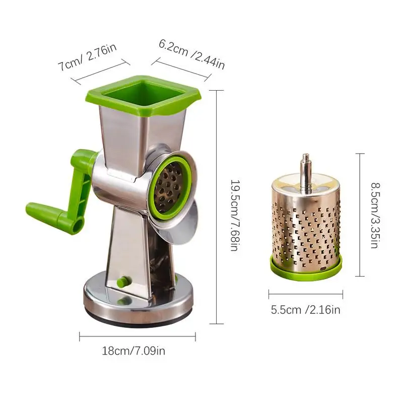 Многофункциональный измельчитель ручной скрученный измельчитель сыра рубанки терки для сыра Измельчитель для продуктов картофеля овощей сыра слайсер