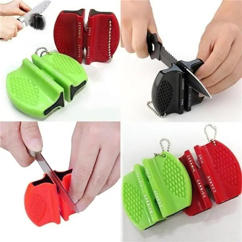 

Mini Quick Kitchen Knife Sharpener Multi-function Sharpening Stone Anti Slip Tungsten Steel Knife Sharpener Cutter Grinder Tool