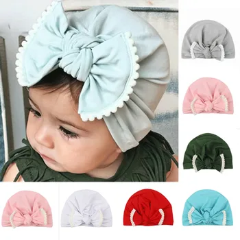 

Cute Baby Newborn Girl Infant Toddler Bowknot Beanie Cute Hat Comfy Baby Hat