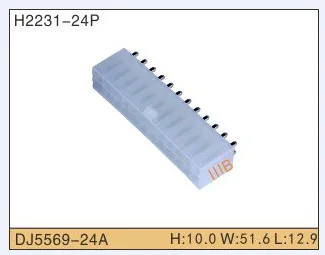 

5set 24P Automobile Waterproof Automotive Line Terminal Auto Wire Terminals Electrical 24 Pin Connectors DJ5569-24A DJ5569-24AW