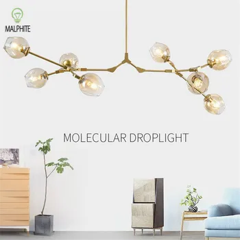 

Nordic Led Chandelier lighting living room Decor Ball Bubble Industrial Restaurant Lamp Chandelier lamp Bedroom Light Fixtures