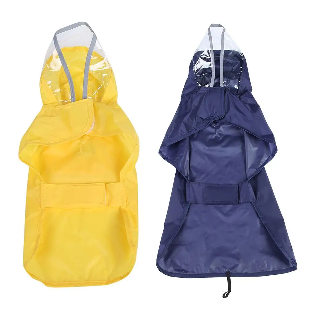 

Pet Rain Cape Coat 2Colors 4Sizes Pet Raincoat Waterproof Jacket Dog Hood Poncho Outdoor Clothes