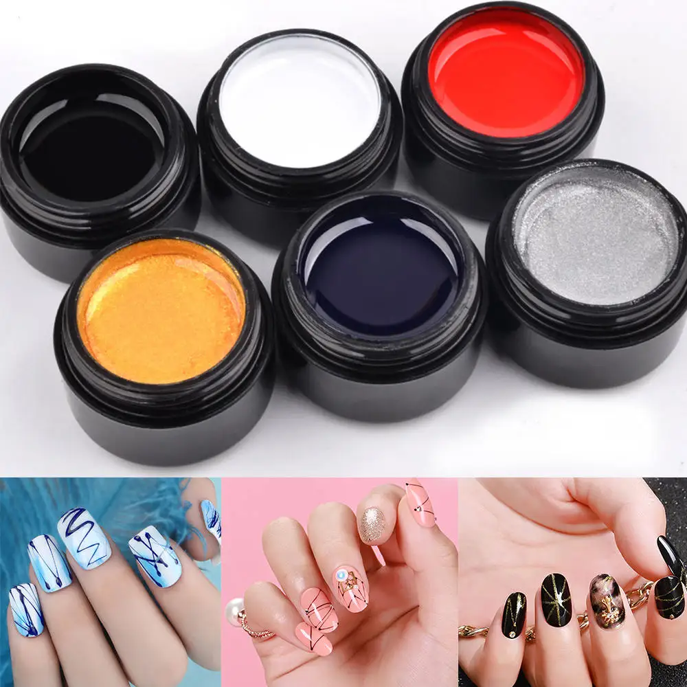 

1pc 5ML Nail Art Stretched Nail Polished Spider Gum Creative Painted Phototherapy Painted Flower DIY Silk Pull Glue