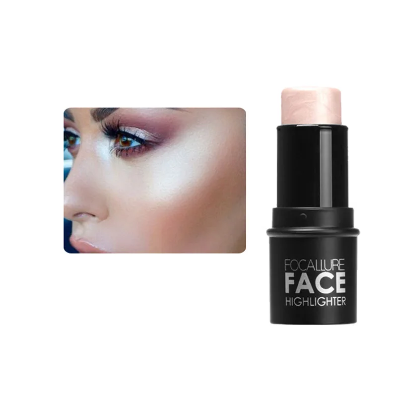 Face Highlighter Powder Contour Shimmer Stick blushes Glow Bronzer Beauty Makeup | Красота и здоровье