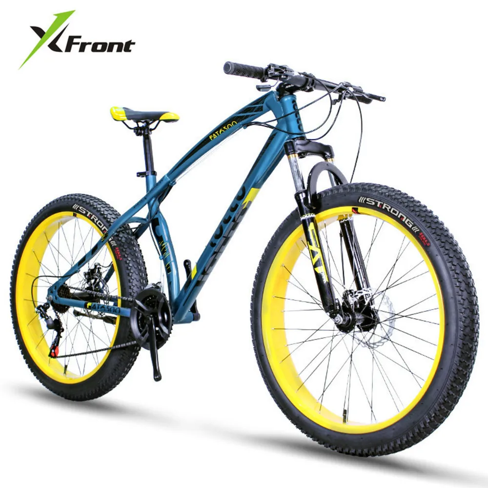 

New Brand Mountain Bike 3.0 Widen Tire Carbon Steel Shaped Frame Dual Disc Brake Sports Beach Snow Bicycle Outdoor Bicicleta