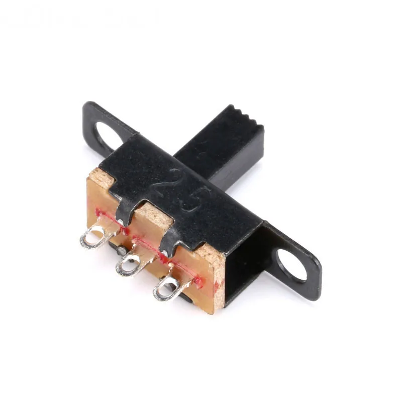 20 шт. 50 в 0 5 а мини размер черный SPDT переключатель слайда для DIY Power Electronic проекты - Фото №1