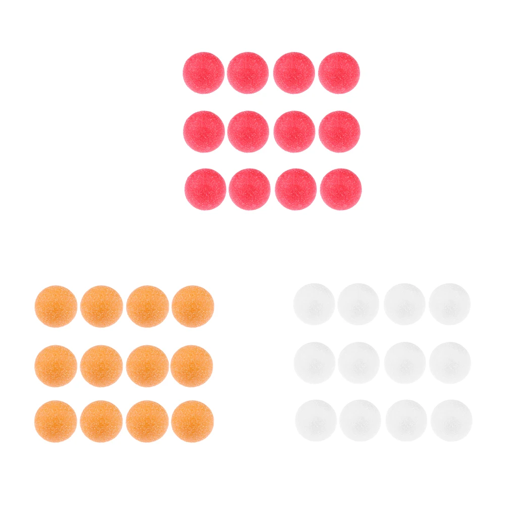 

12 Pieces/Set 36mm Plastic Table Soccer Football Replacement Foosball Balls Fussball Machine Parts