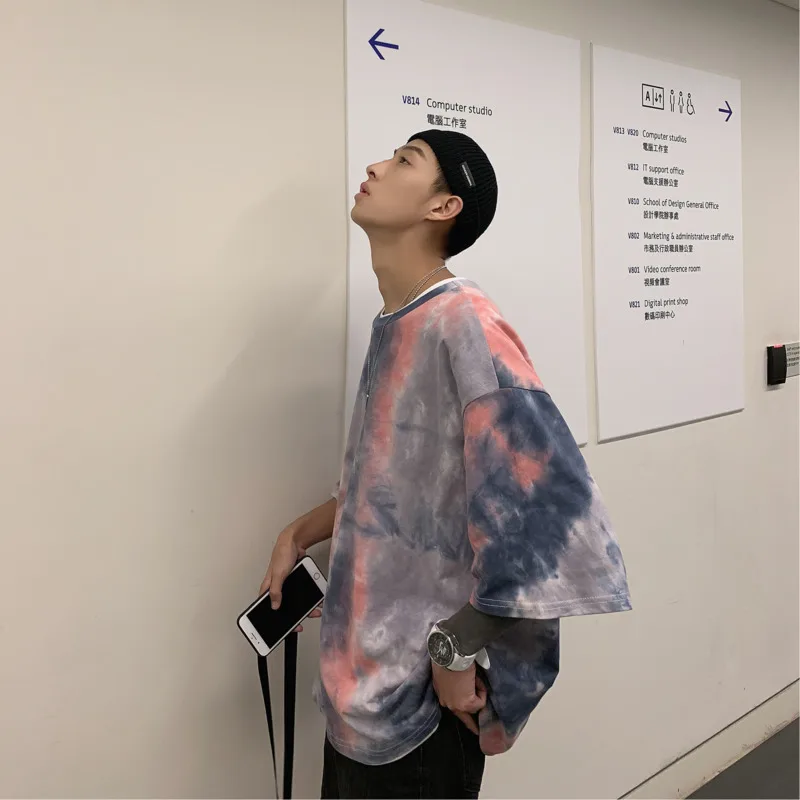 

2019 Spring And Summer New Arrivals Harajuku Style Korean Casual Fashion Couple Loose Printed Short-sleeved T-shirt