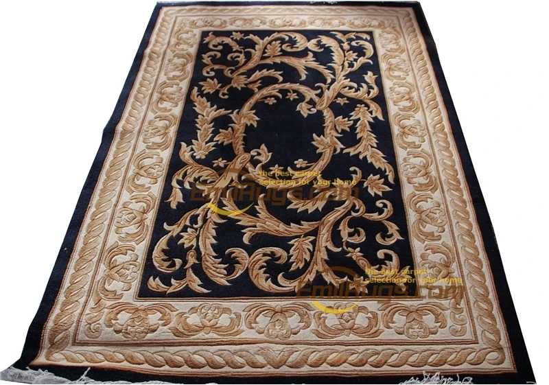

Floral Design Pure Wool Hand Knotted Rug Handwoven Wool Carpets Home Carpets For Living Room Runner Carpets Museum