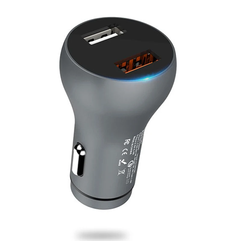 Автомобильное зарядное устройство QC3.0 30 Вт FCP 2.4A автомобильное для Samsung Xiaomi Huawei 2 0