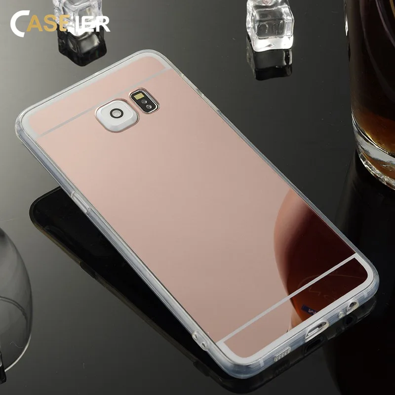 Caseier Роскошные Зеркало чехол для samsung Galaxy S10 S9 S8 плюс мягкий блеск Чехол S10E